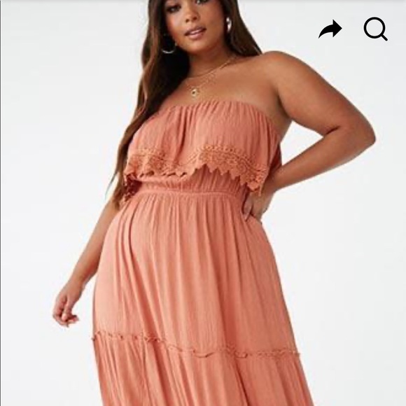 rust orange maxi dress